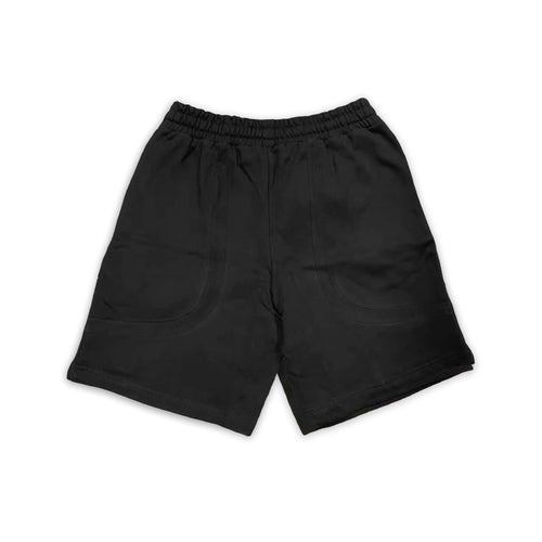CUT & SEW FRENCH TERRY SHORTS BLACK