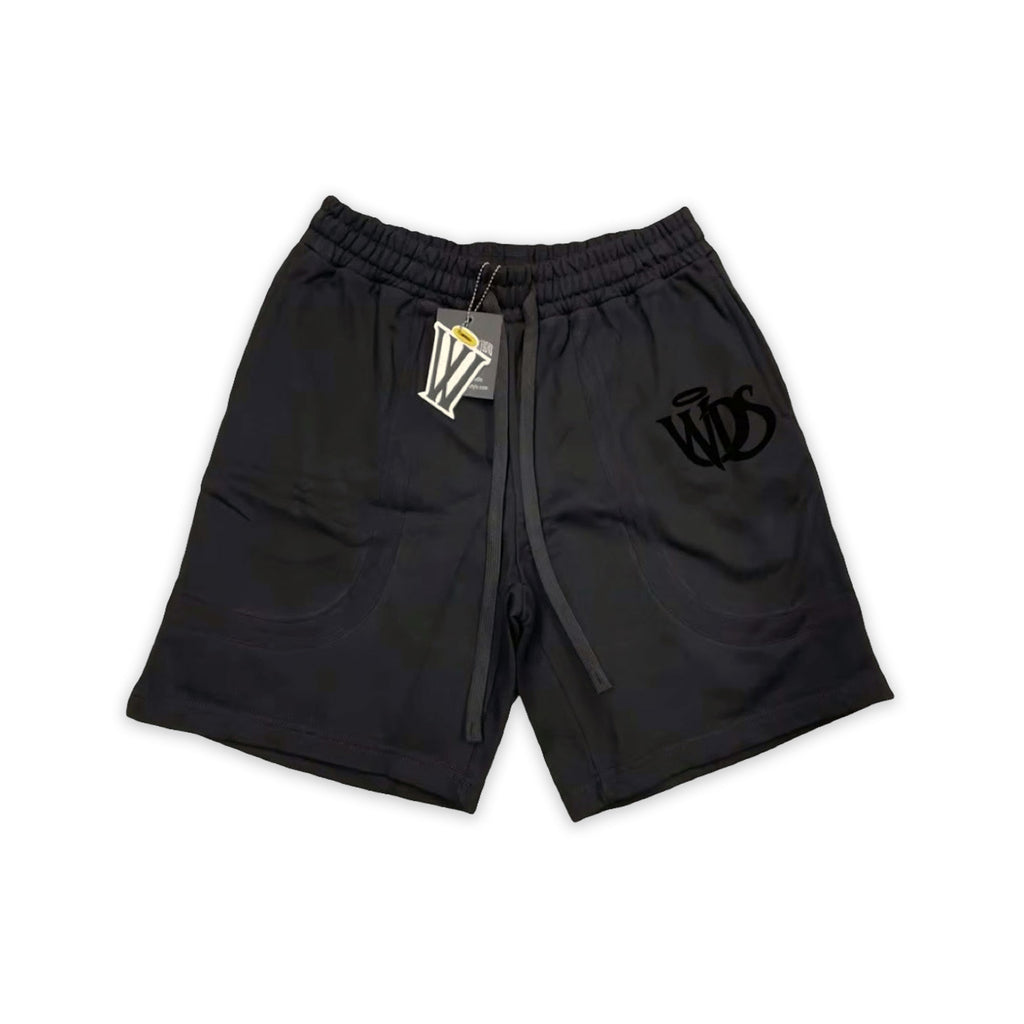 CUT & SEW FRENCH TERRY SHORTS BLACK
