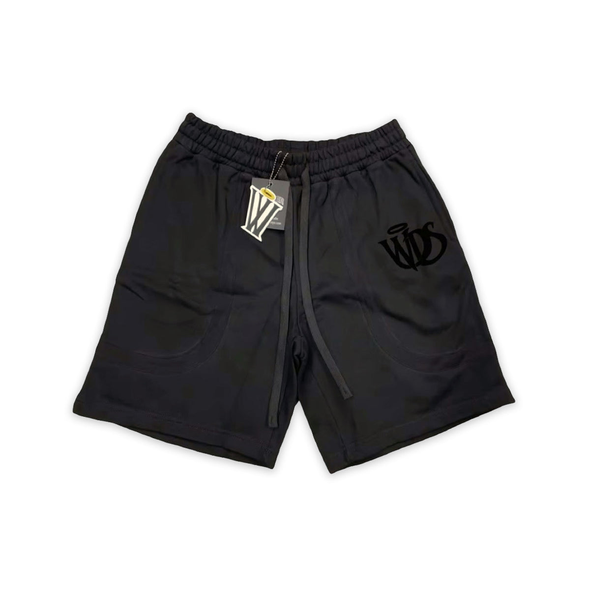 CUT & SEW FRENCH TERRY SHORTS BLACK