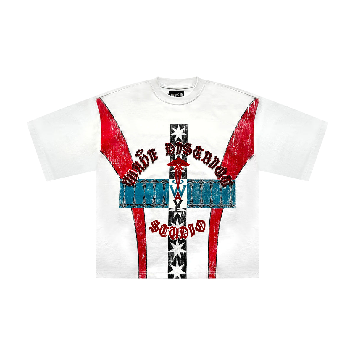 WAVE OVERSIZED S/S TEE WHITE