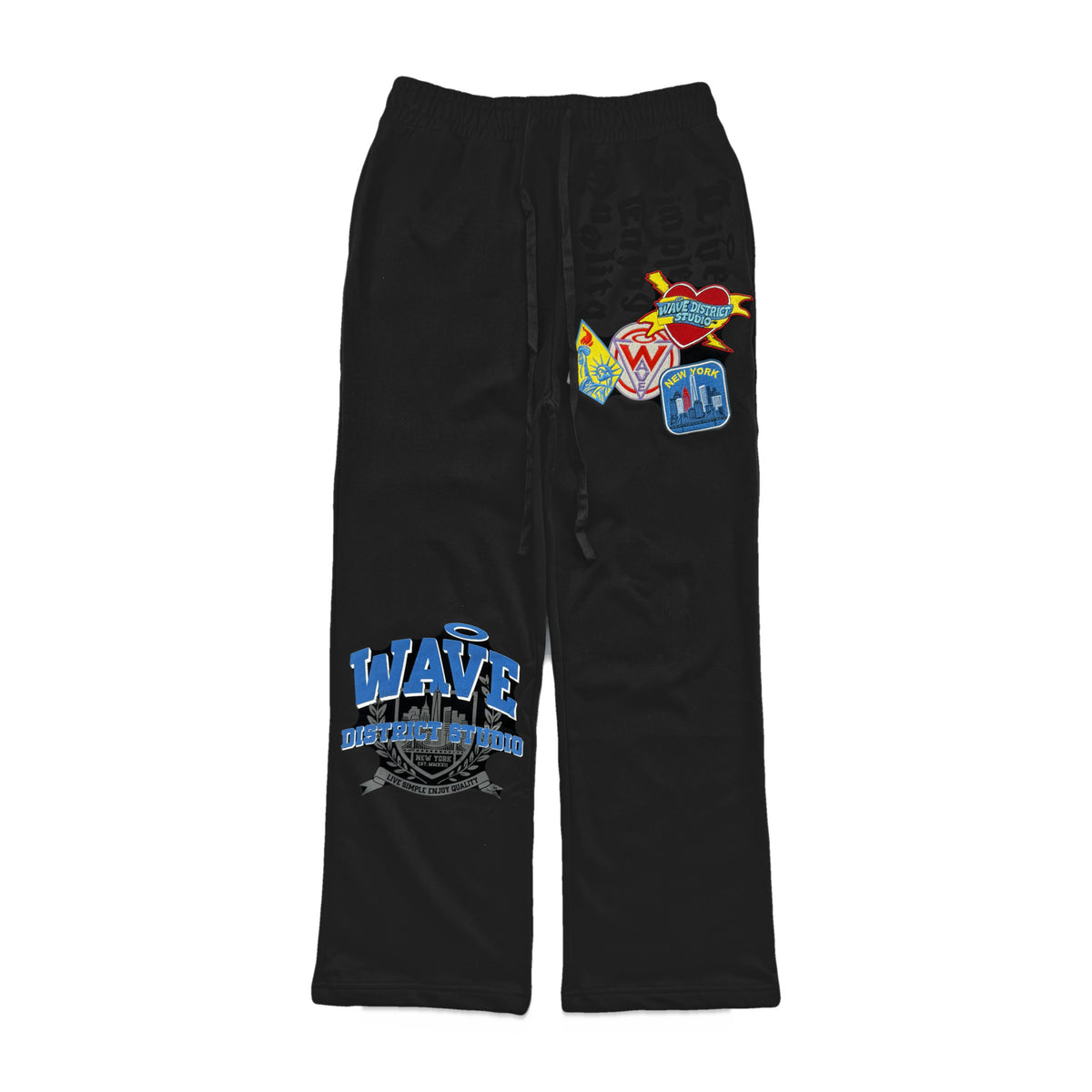 PATCHES SWEATPANTS BLACK