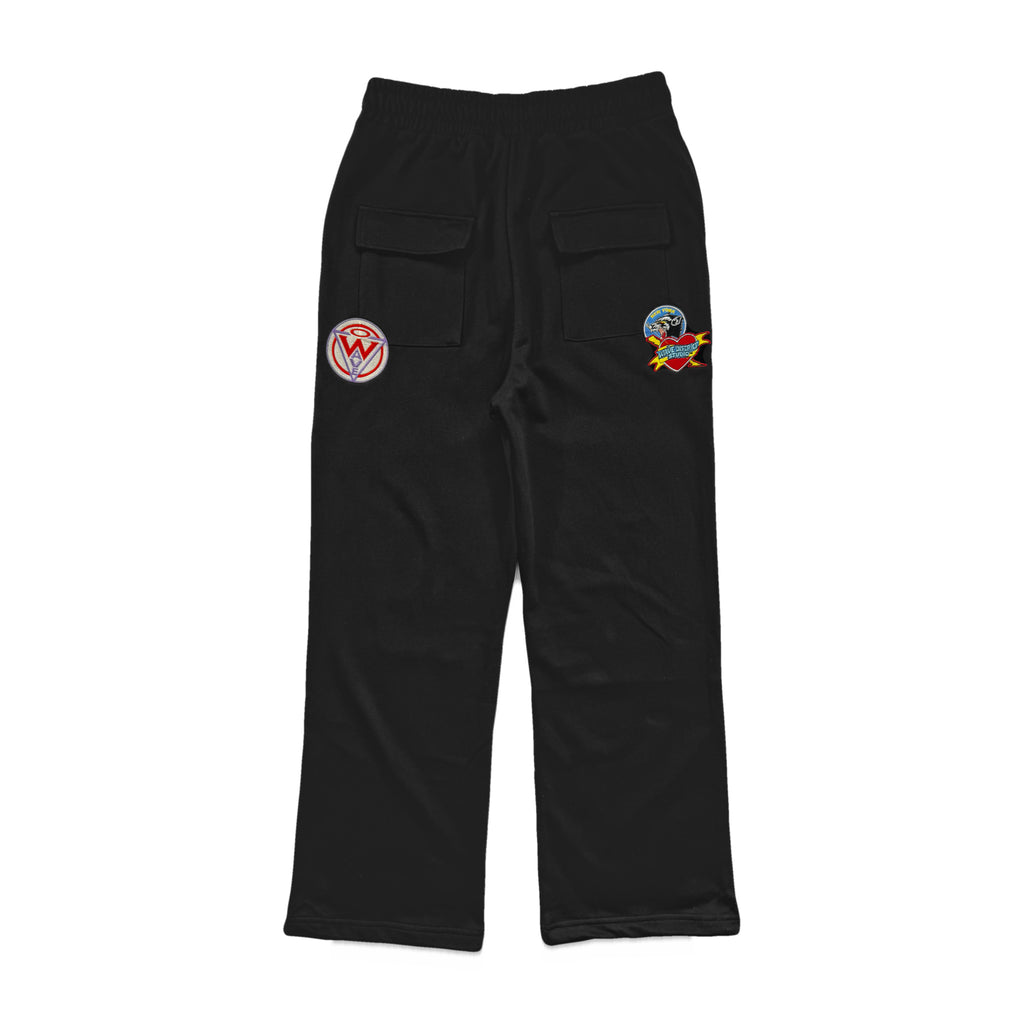PATCHES SWEATPANTS BLACK