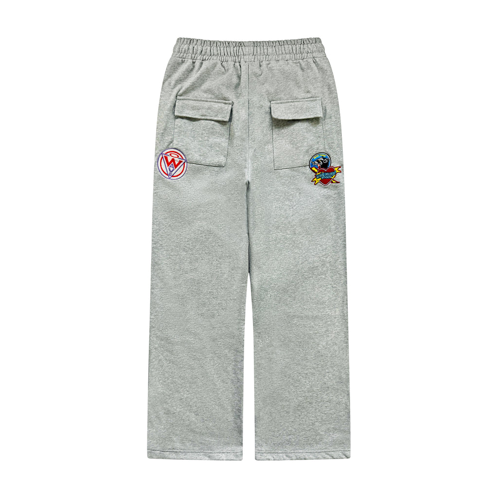 PATCHES SWEATPANTS GREY