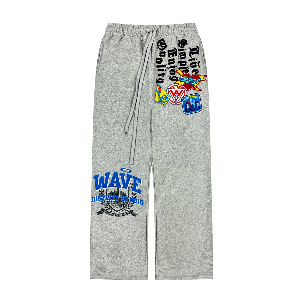 PATCHES SWEATPANTS GREY