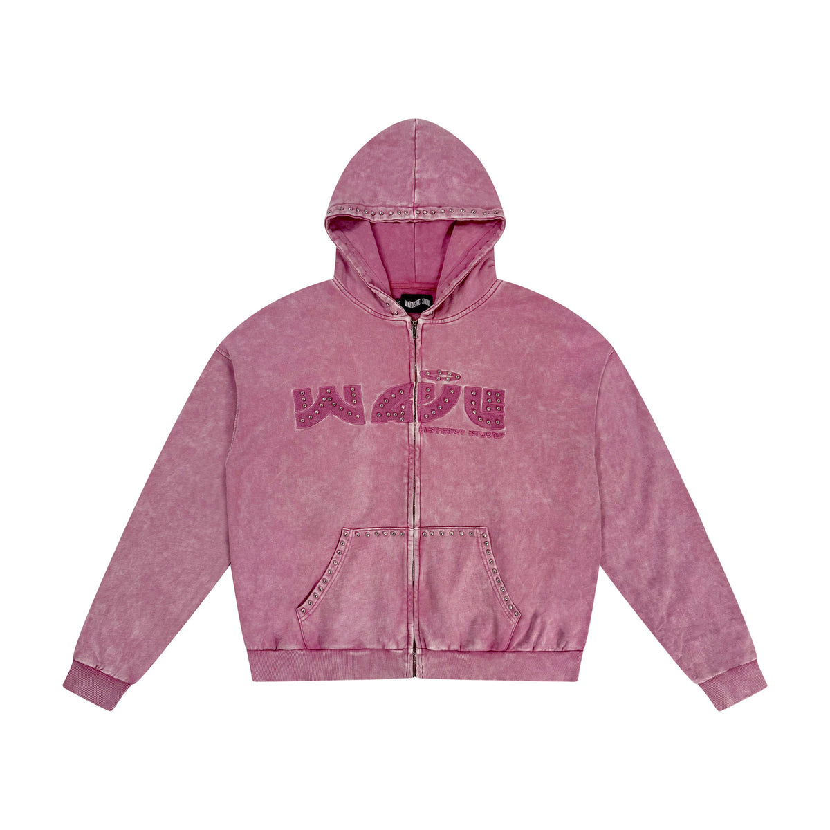 STUDIO WAVE ZIP UP HOODIE WAVEBERRY