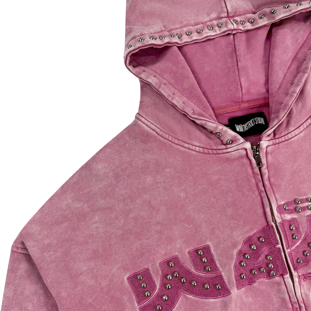 STUDIO WAVE ZIP UP HOODIE WAVEBERRY