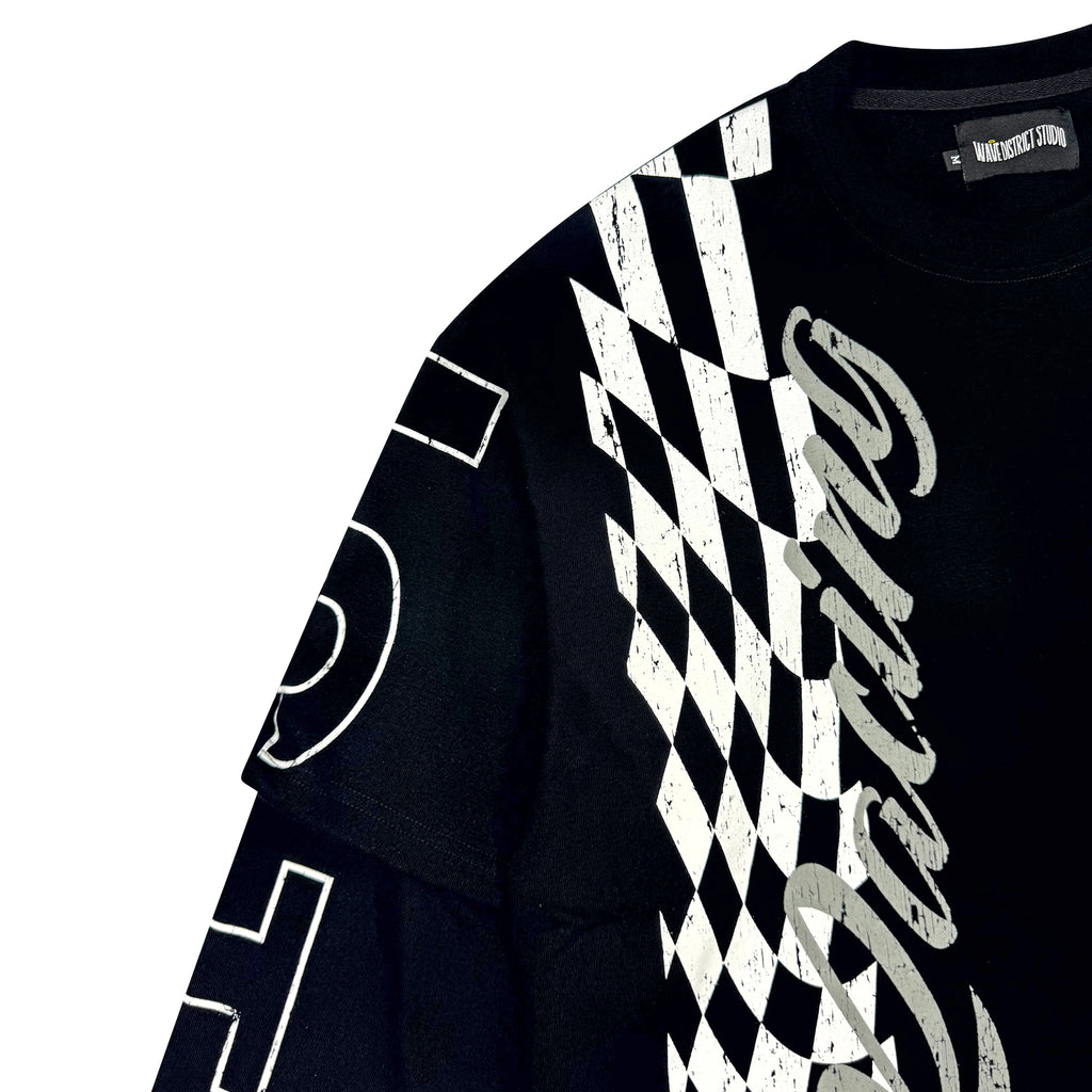 WDS RACING L/S TEE BLACK